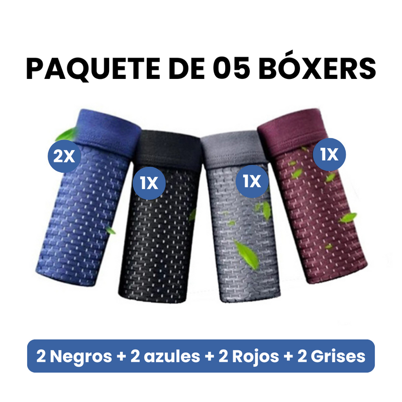 10 PIEZAS - Bóxers Premium de Fibra de Bambú - ENVÍO GRATIS